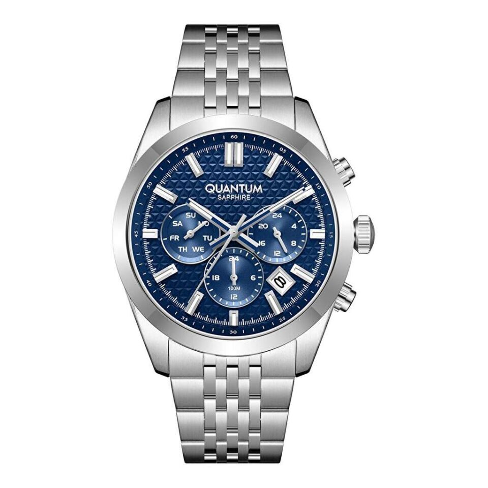 Quantum ADG1217B.390 Quartz Çelik Gri Safir Cam 10 ATM 41mm Erkek Kol Saati