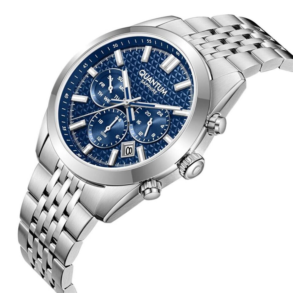 Quantum ADG1217B.390 Quartz Çelik Gri Safir Cam 10 ATM 41mm Erkek Kol Saati