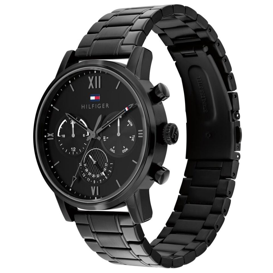 Tommy Hilfiger TH1791879 44 mm Siyah Erkek Kol Saati