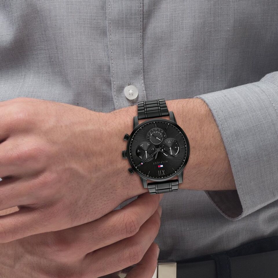 Tommy Hilfiger TH1791879 44 mm Siyah Erkek Kol Saati