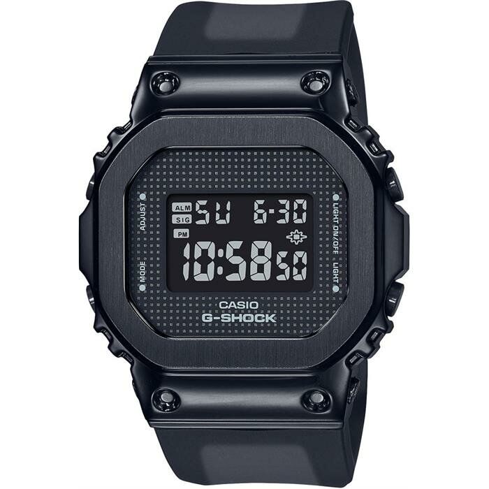 Casio GM-S5600SB-1DR Dijital Silikon Siyah 20 ATM 38 mm Erkek Kol Saati