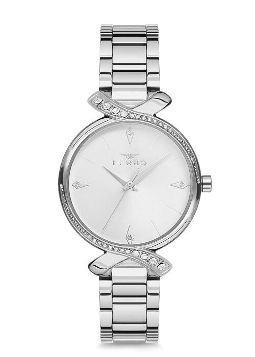 Ferro Gümüş Çelik Kordon Kadın Kol Saati F2780A-769-A