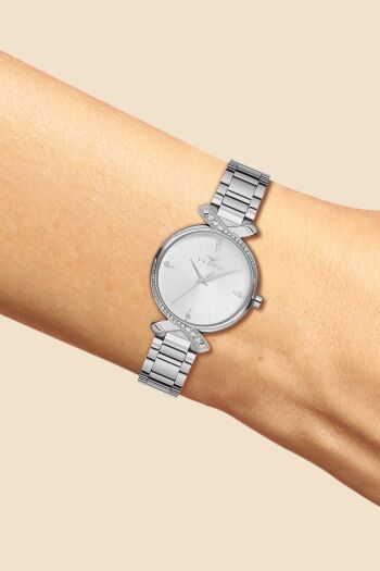 Ferro Gümüş Çelik Kordon Kadın Kol Saati F2780A-769-A