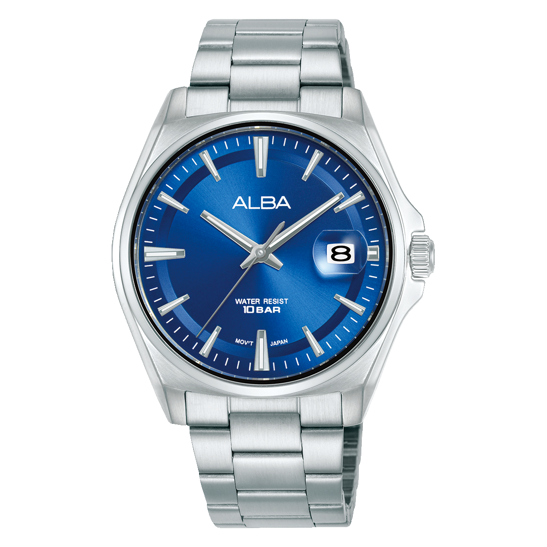 AS9V89X1 Alba Quartz Çelik Gri Mavi Kadran 10 ATM 39 mm Erkek Kol Saati