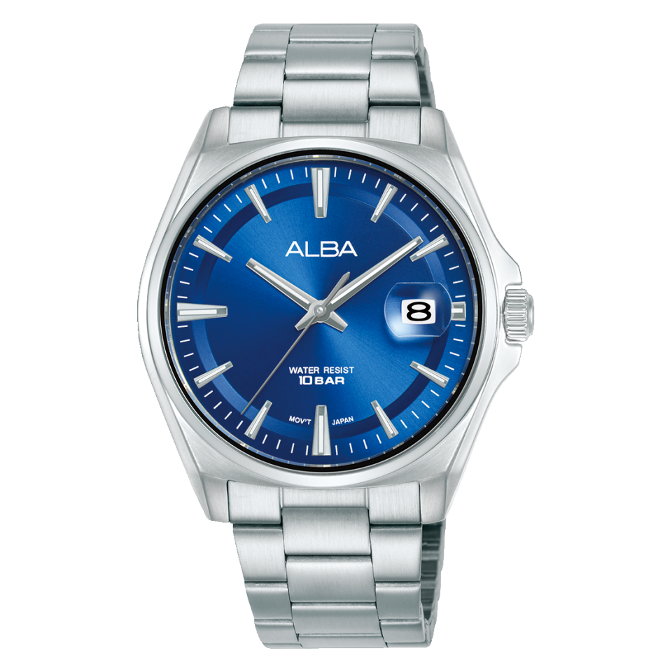 AS9V89X1 Alba Quartz Çelik Gri Mavi Kadran 10 ATM 39 mm Erkek Kol Saati