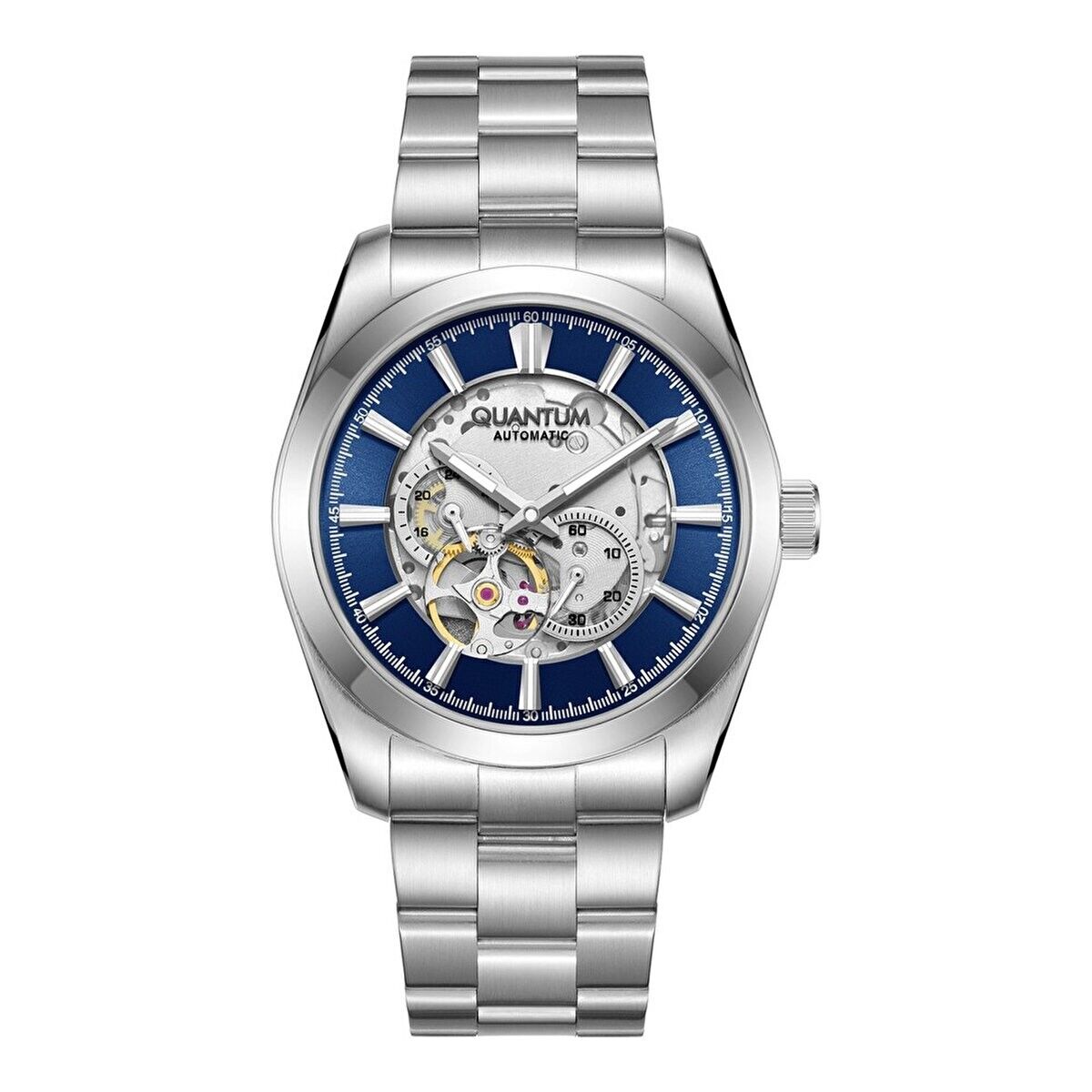 Quantum QMG1132B.390 Otomatik Çelik Gri Safir 10 ATM 41 mm Erkek Kol Saati