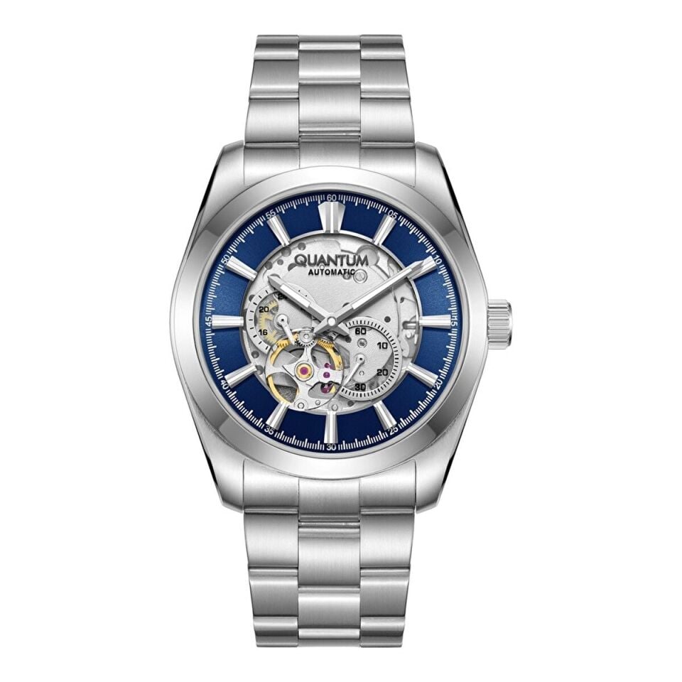 Quantum QMG1132B.390 Otomatik Çelik Gri Safir 10 ATM 41 mm Erkek Kol Saati