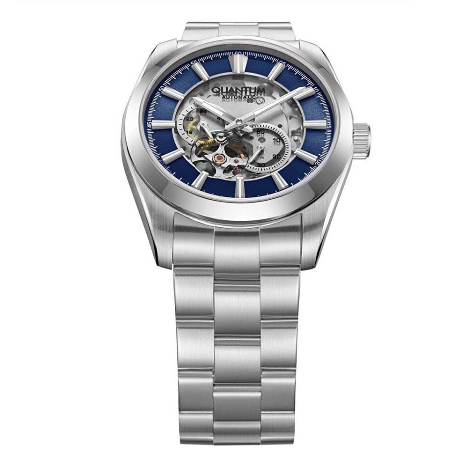 Quantum QMG1132B.390 Otomatik Çelik Gri Safir 10 ATM 41 mm Erkek Kol Saati