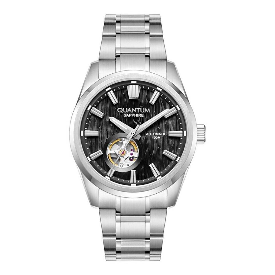 Quantum QMG1192B.350 Otomatik Çelik Gri Safir 10 ATM 41 mm Erkek Kol Saati