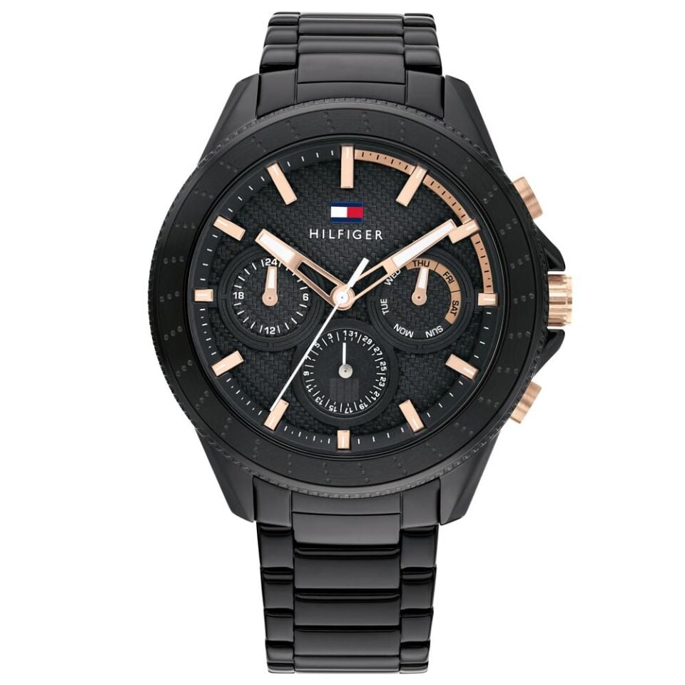 Tommy Hilfiger TH1791858 45 mm Siyah Erkek Kol Saati