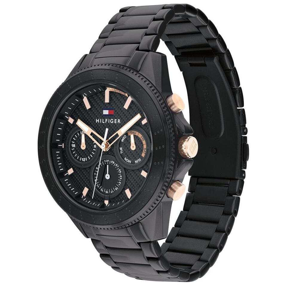 Tommy Hilfiger TH1791858 45 mm Siyah Erkek Kol Saati