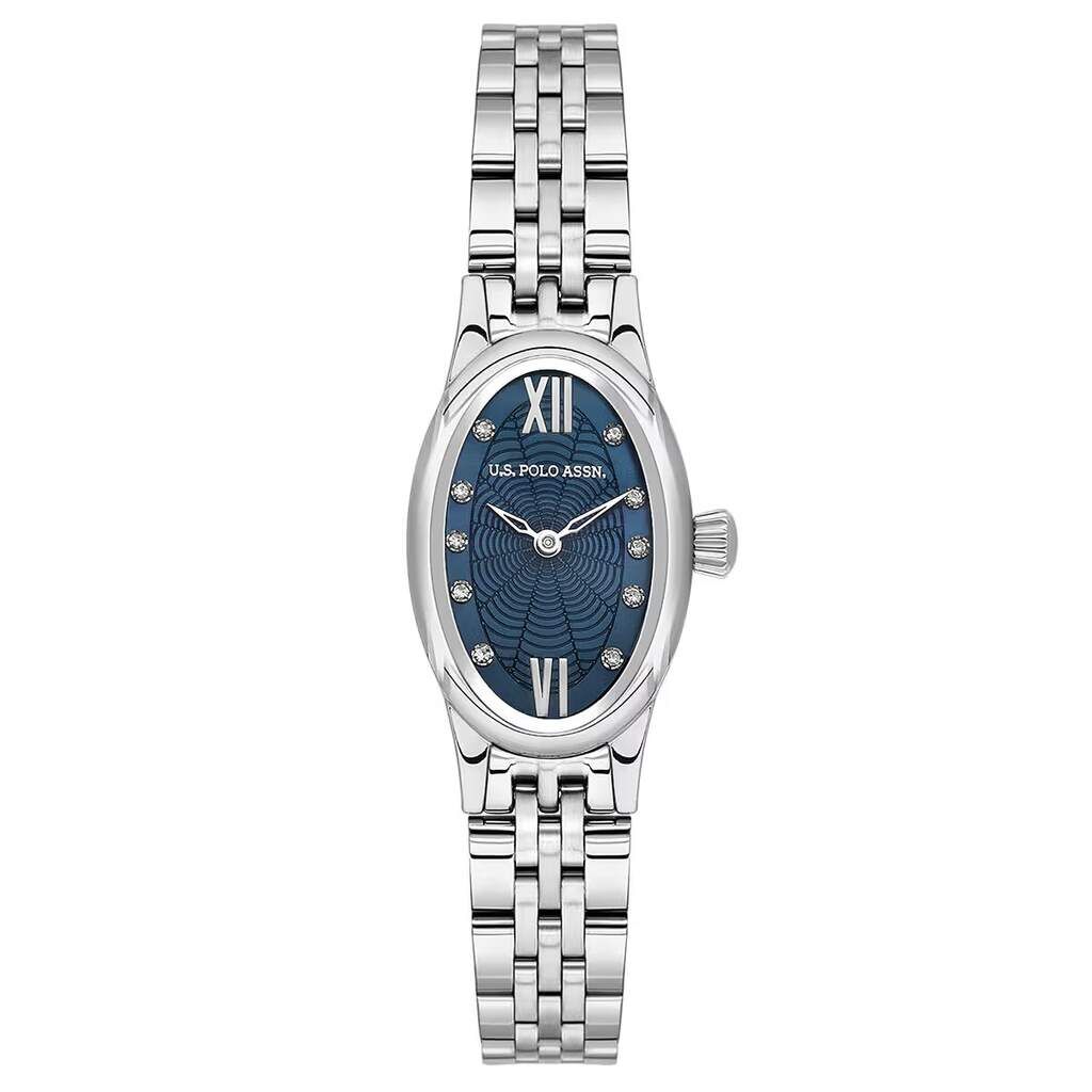 U.s. Polo Assn. USPA2165-04 Quartz Çelik Gri Lacivert Kadran 20x39 mm Kadın Kol Saati