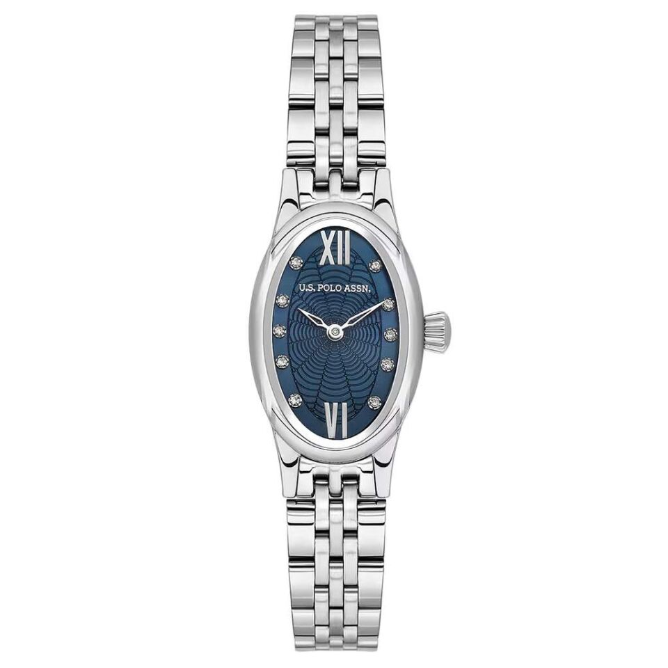 U.s. Polo Assn. USPA2165-04 Quartz Çelik Gri Lacivert Kadran 20x39 mm Kadın Kol Saati