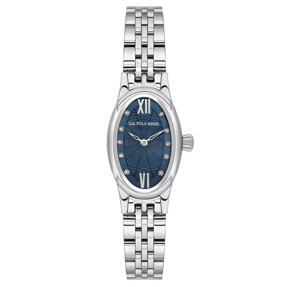 U.s. Polo Assn. USPA2165-04 Quartz Çelik Gri Lacivert Kadran 20x39 mm Kadın Kol Saati