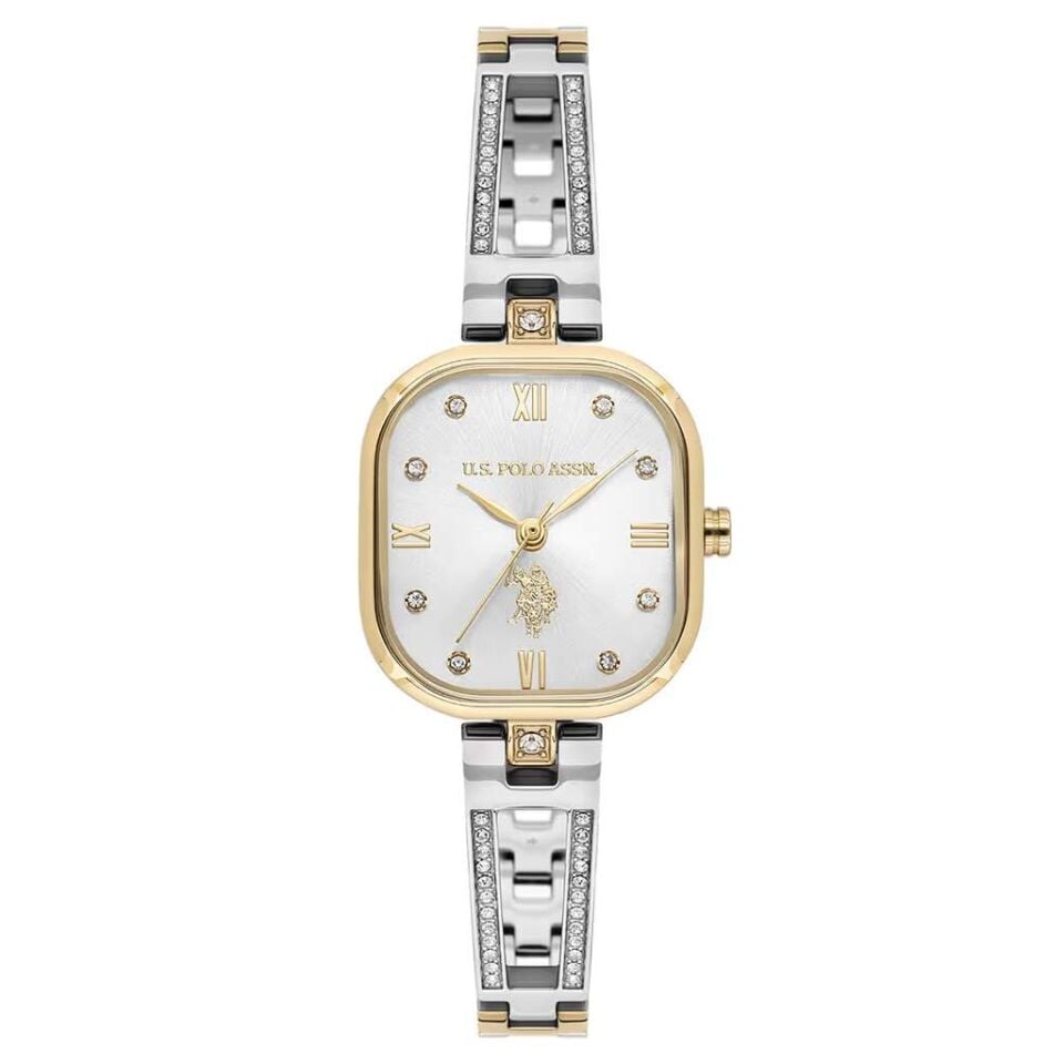 U.s. Polo Assn. USPA2167-02 Quartz Çelik Gri Altın Rengi 24x30 mm Kadın Kol Saati