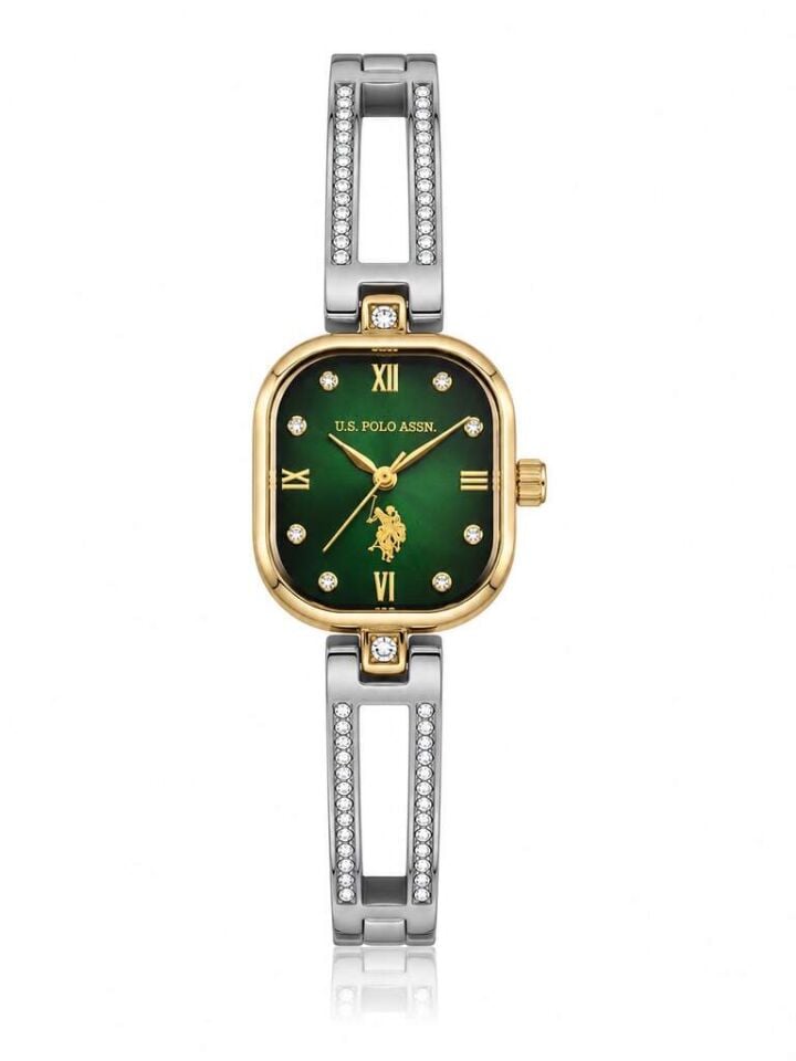 U.s. Polo Assn. USPA2167-03 Quartz Çelik Gri Altın Rengi 24x30 mm Kadın Kol Saati