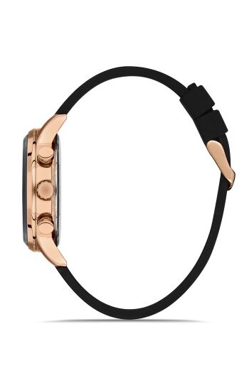Ferro 44 mm Siyah Silikon Kordon Erkek Kol Saati FM11150D-R4 FM11150D-R4