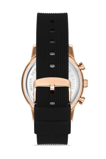 Ferro 44 mm Siyah Silikon Kordon Erkek Kol Saati FM11150D-R4 FM11150D-R4