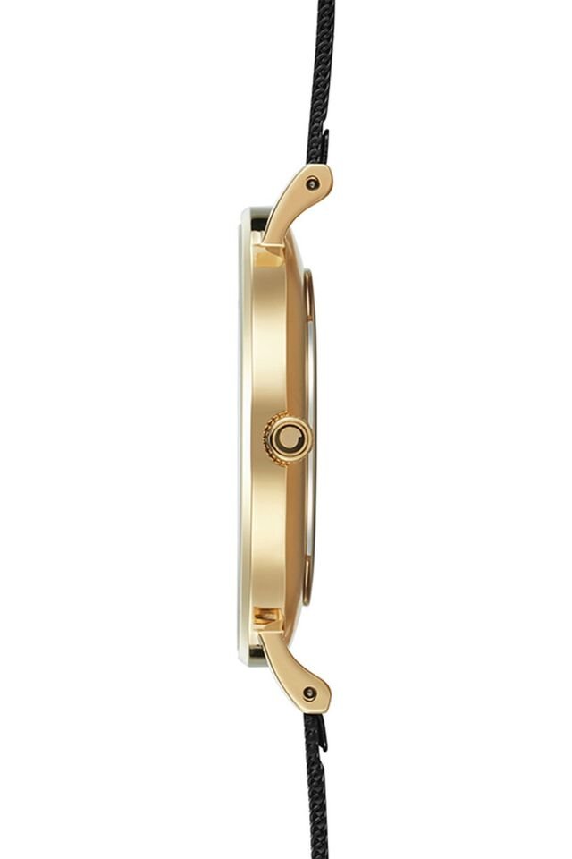 Obaku Denmark V197GXVBMB Quartz Hasır Siyah 40 mm Erkek Kol Saati