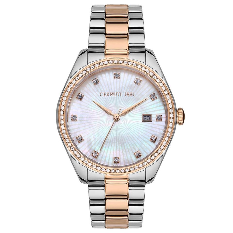 Cerruti1881 CIWLH2229802 Çelik Rose Gold/Metallik Gri 38 mm Kadın Kol Saati