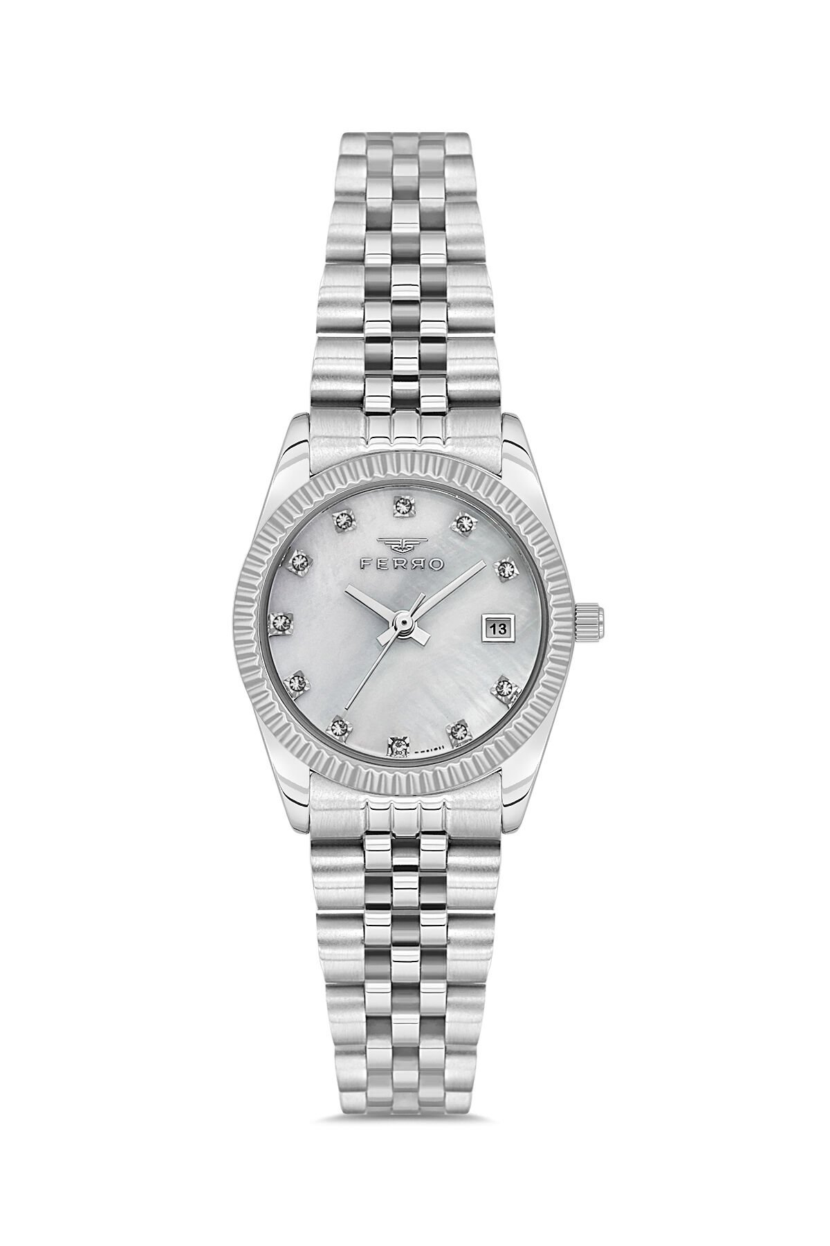 Ferro Sarı ve Gümüş Çelik Kordon Kadın Kol Saati FL21743AWT-A 3ATM Su Geçirmez 2 Yıl Garantili