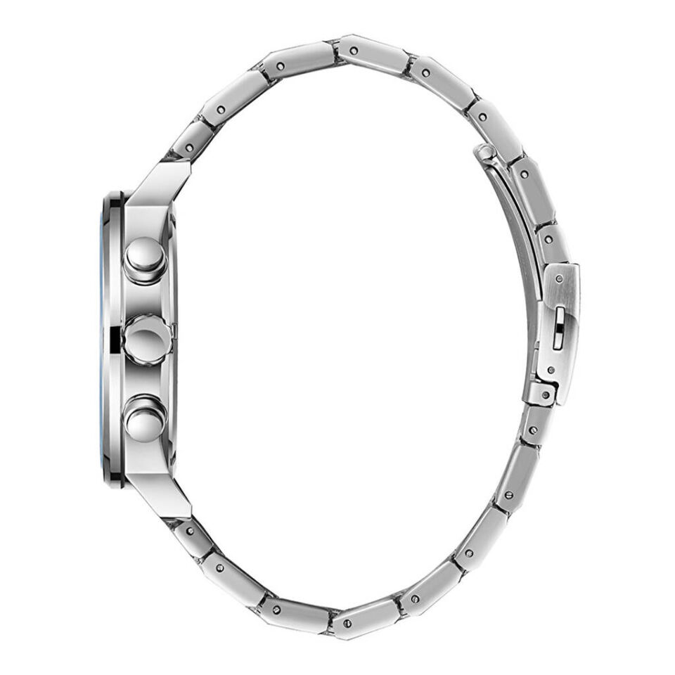 Slazenger SL.09.2400.2.02 Quartz Çelik Gri Lacivert Kadran 44 mm Erkek Kol Saati