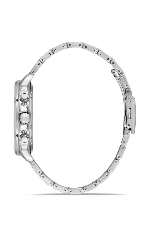 Ferro Gümüş Çelik Kordon Erkek Kol Saati FM11652A-A15 Fonksiyonları Aktif 3 ATM Su Geçirmez