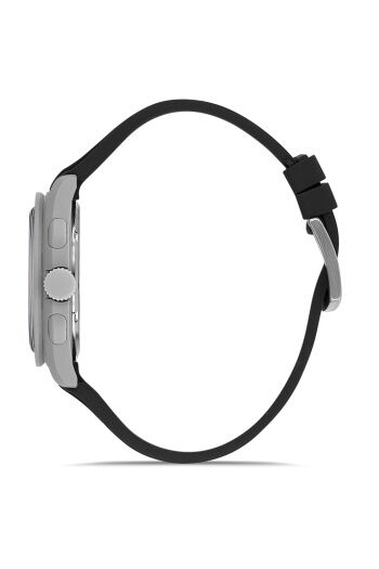 Ferro Siyah Silikon Kordon Kol Saati FM11401D-Y Fonksiyonları Aktif 3ATM Su Geçirmez HediyePaket