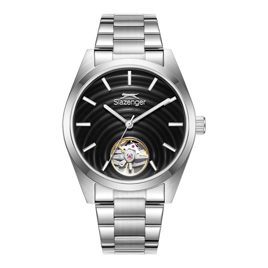 Slazenger SL.09.2625.1.350 Otomatik Çelik Gri Siyah Kadran 42 mm Erkek Kol Saati
