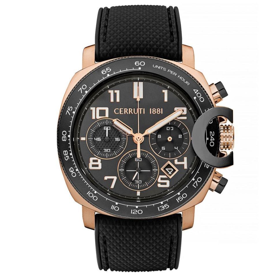 Cerruti 1881 CIWGO2206802 45 mm Siyah Erkek Kol Saati