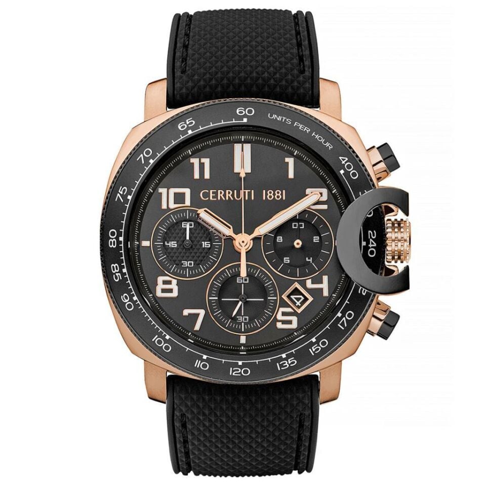 Cerruti 1881 CIWGO2206802 45 mm Siyah Erkek Kol Saati