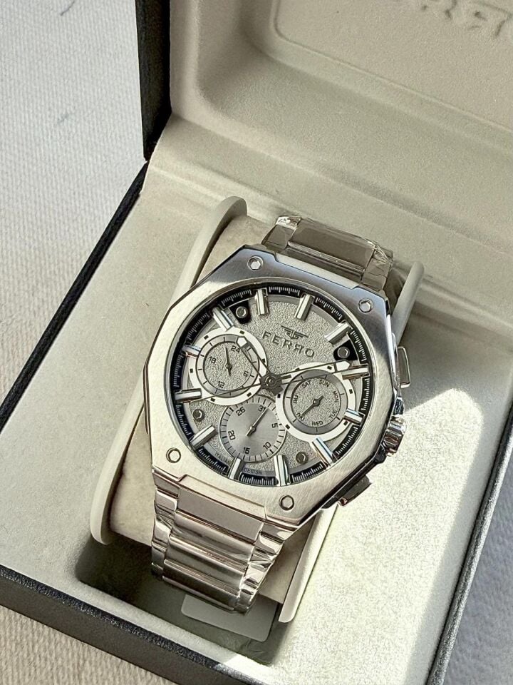 Ferro FM43023AWT-A4 Quartz Çelik Gri Tüm Fonksiyonları  Aktif 42 mm Erkek Kol Saati