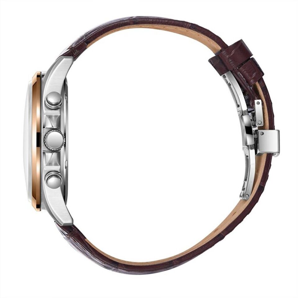 Slazenger SL.09.2626.2.532 Quartz Deri Kahverengi 10 ATM 43 mm Erkek Kol Saati