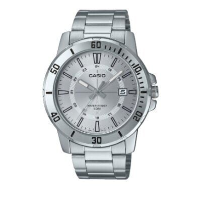 Casio MTP-VD01D-7CVUDF Quartz Çelik Gri 45 mm Erkek Kol Saati