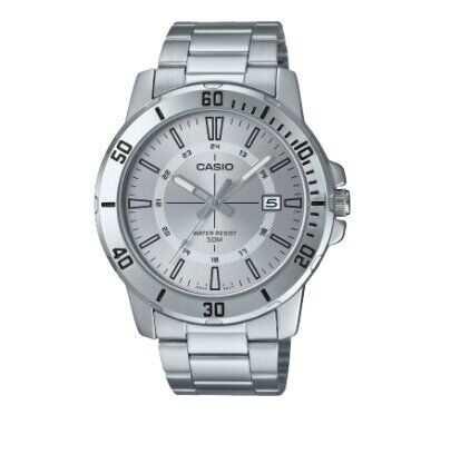 Casio MTP-VD01D-7CVUDF Quartz Çelik Gri 45 mm Erkek Kol Saati