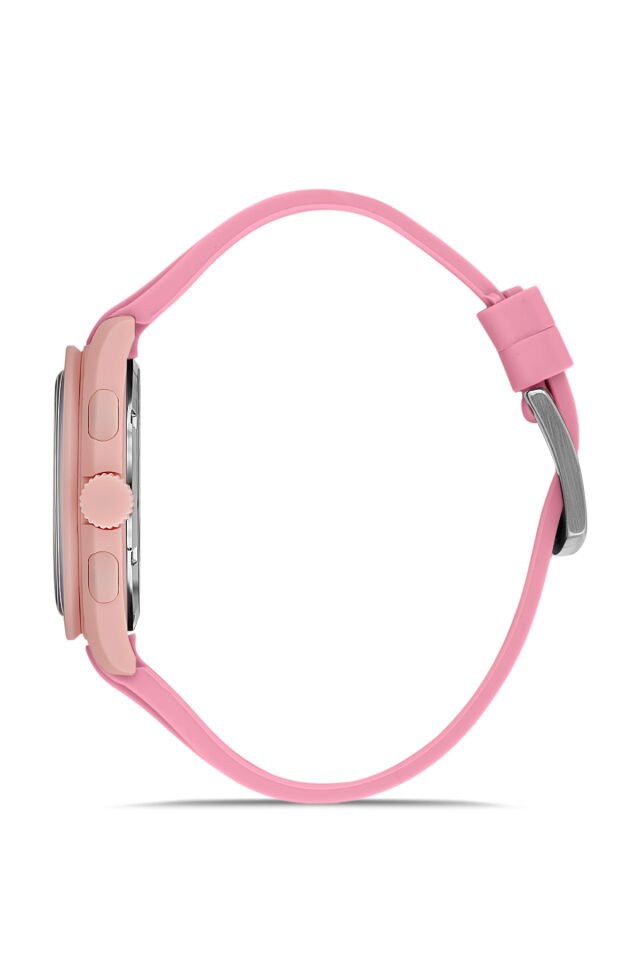 Ferro Pembe Silikon Kordon Kol Saati FM11401D-ZO Fonksiyonları Aktif 3ATM Su Geçirmez HediyePaket