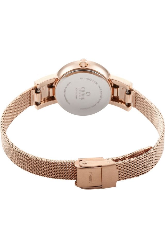 Obaku Denmark V207LEVIMV Quartz Hasır Rose 24 mm Kadın Kol Saati