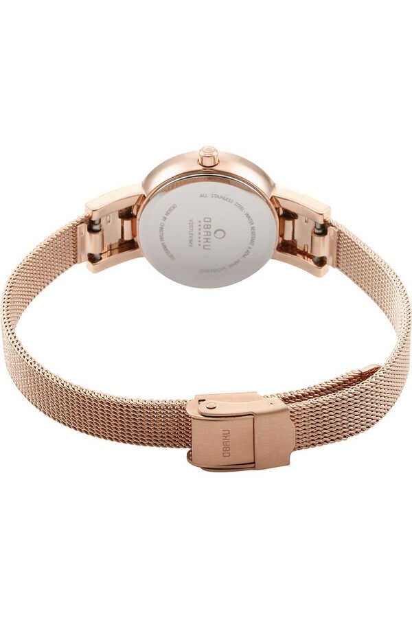 Obaku Denmark V207LEVIMV Quartz Hasır Rose 24 mm Kadın Kol Saati