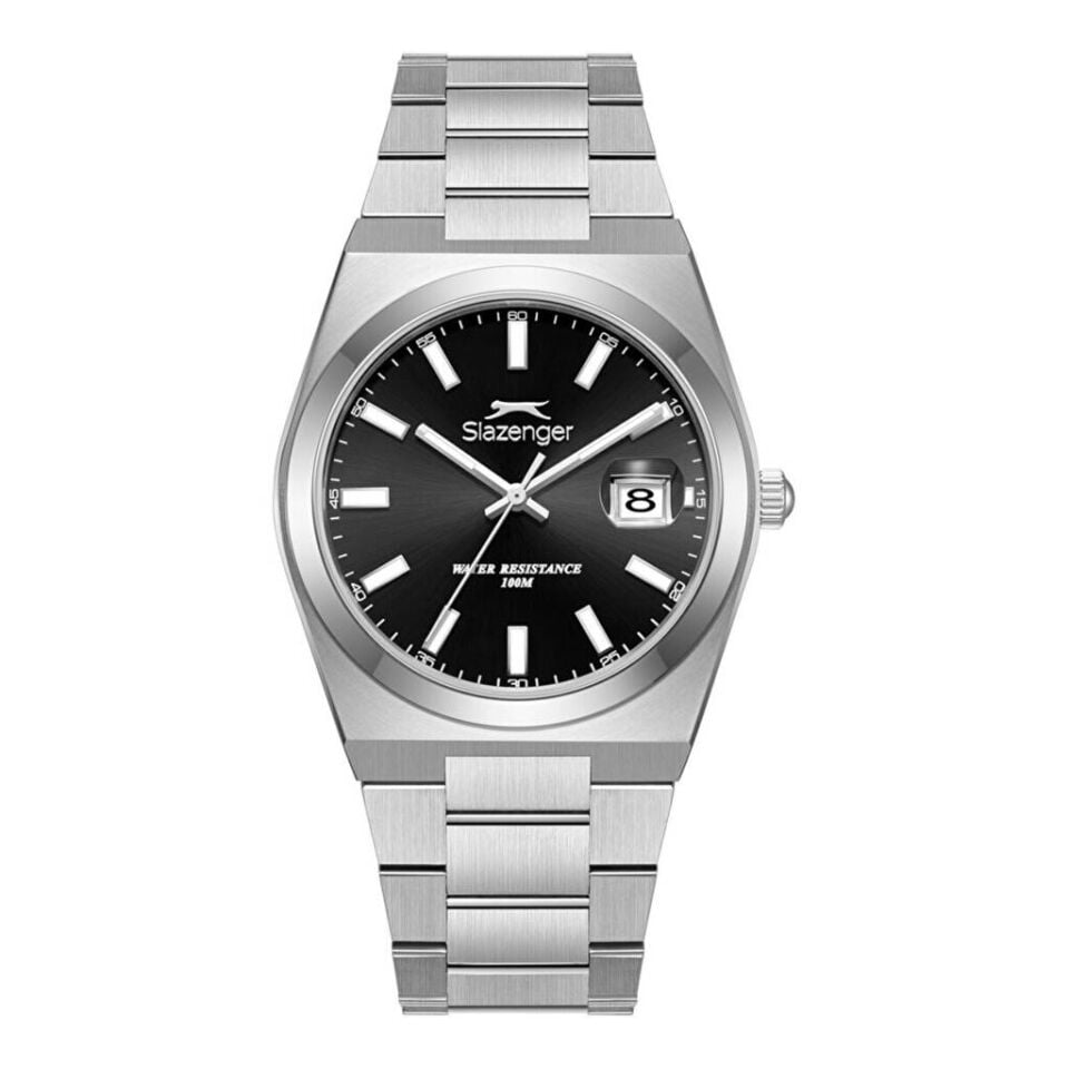 Slazenger SL.09.2636.1.350 Quartz Çelik Gri Siyah Kadran 10 ATM 40 mm Erkek Kol Saati