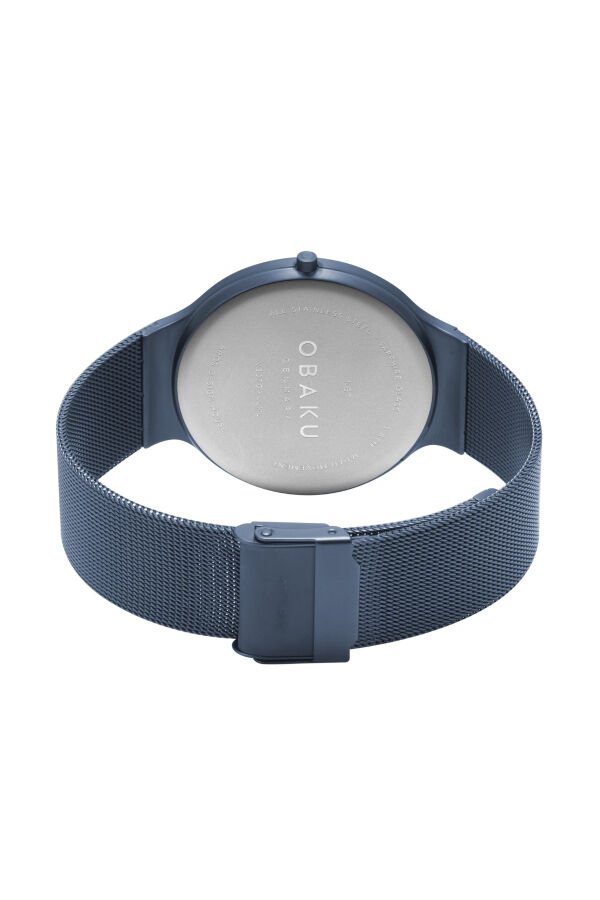 Obaku Denmark V307GXLLML Quartz Hasır Lacivert Safir Cam 40 mm Erkek Kol Saati