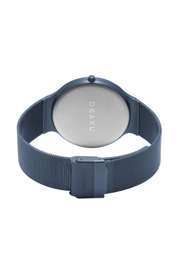 Obaku Denmark V307GXLLML Quartz Hasır Lacivert Safir Cam 40 mm Erkek Kol Saati