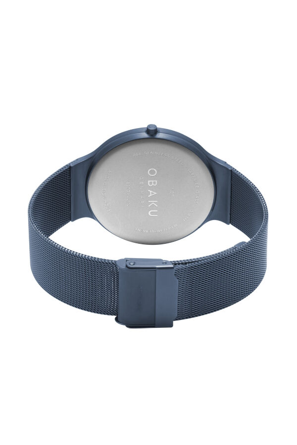 Obaku Denmark V307GXLLML Quartz Hasır Lacivert Safir Cam 40 mm Erkek Kol Saati