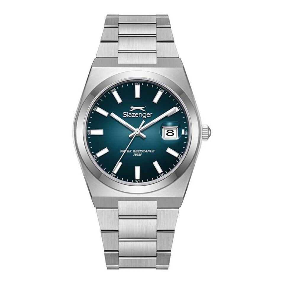 Slazenger SL.09.2636.1.390 Quartz Çelik Gri Lacivert Kadran 10 ATM 40 mm Erkek Kol Saati