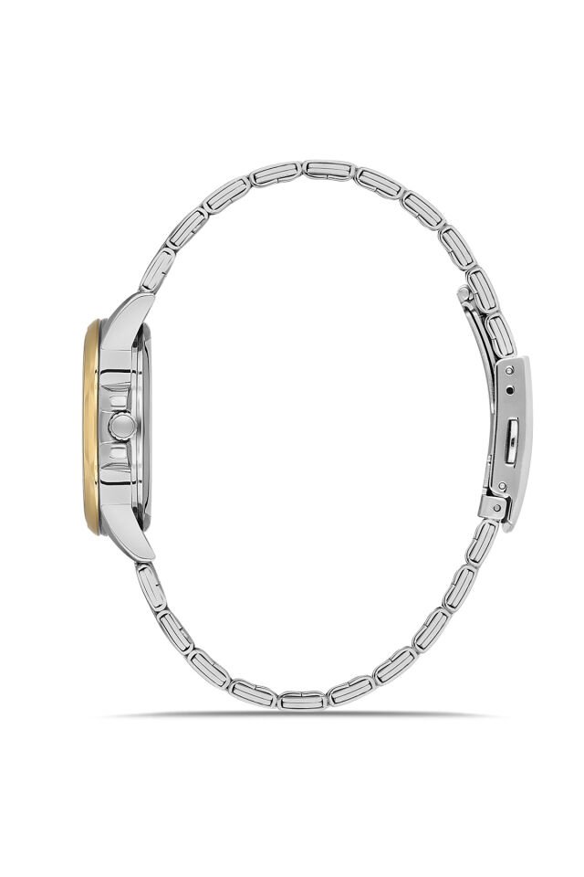 Ferro Sarı ve Gümüş Çelik Kordon Kadın Kol Saati FL21393A-D6 3ATM Su Geçirmez 2 Yıl Garantili