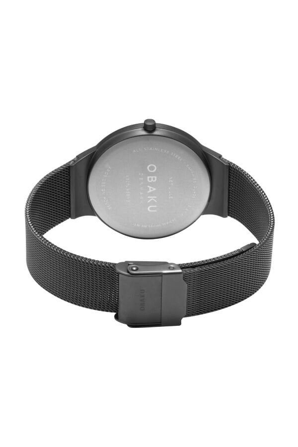 Obaku Denmark V307LXBBMB Quartz Hasır Siyah Safir Cam 34 mm Kadın Kol Saati