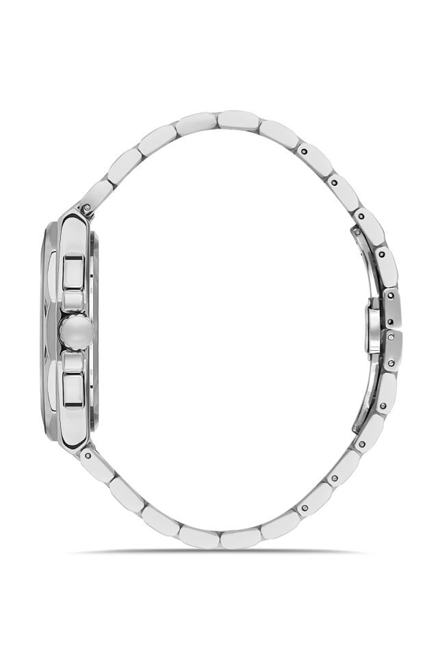 Ferro Gümüş Çelik Kordon Erkek Kol Saati FM11650A-A3 Fonksiyonları Aktif 3 ATM Su Geçirmez