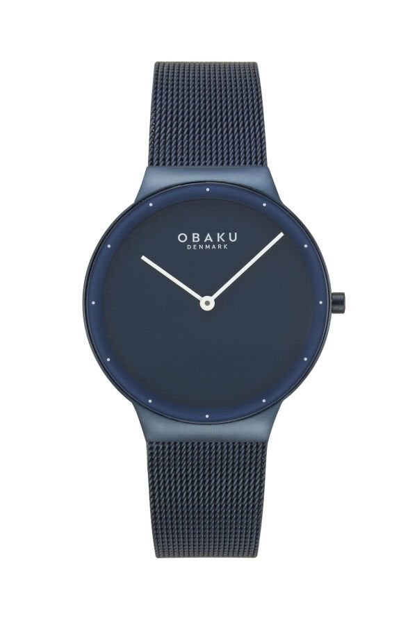 Obaku Denmark V307LXLLML Quartz Çelik Hasır Lacivert 34 mm Kadın Kol Saati
