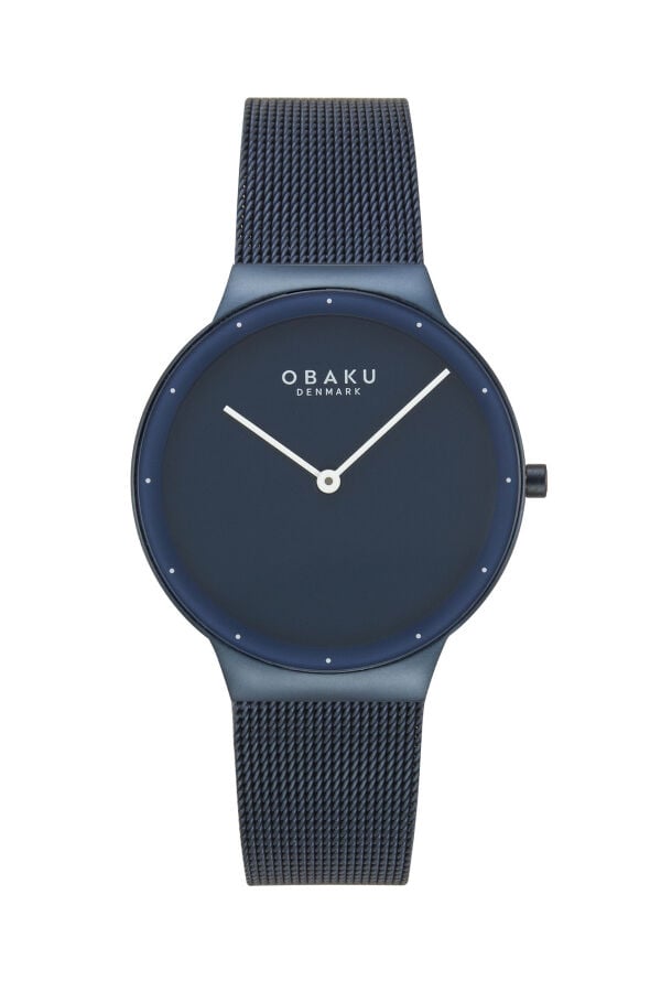 Obaku Denmark V307LXLLML Quartz Çelik Hasır Lacivert 34 mm Kadın Kol Saati