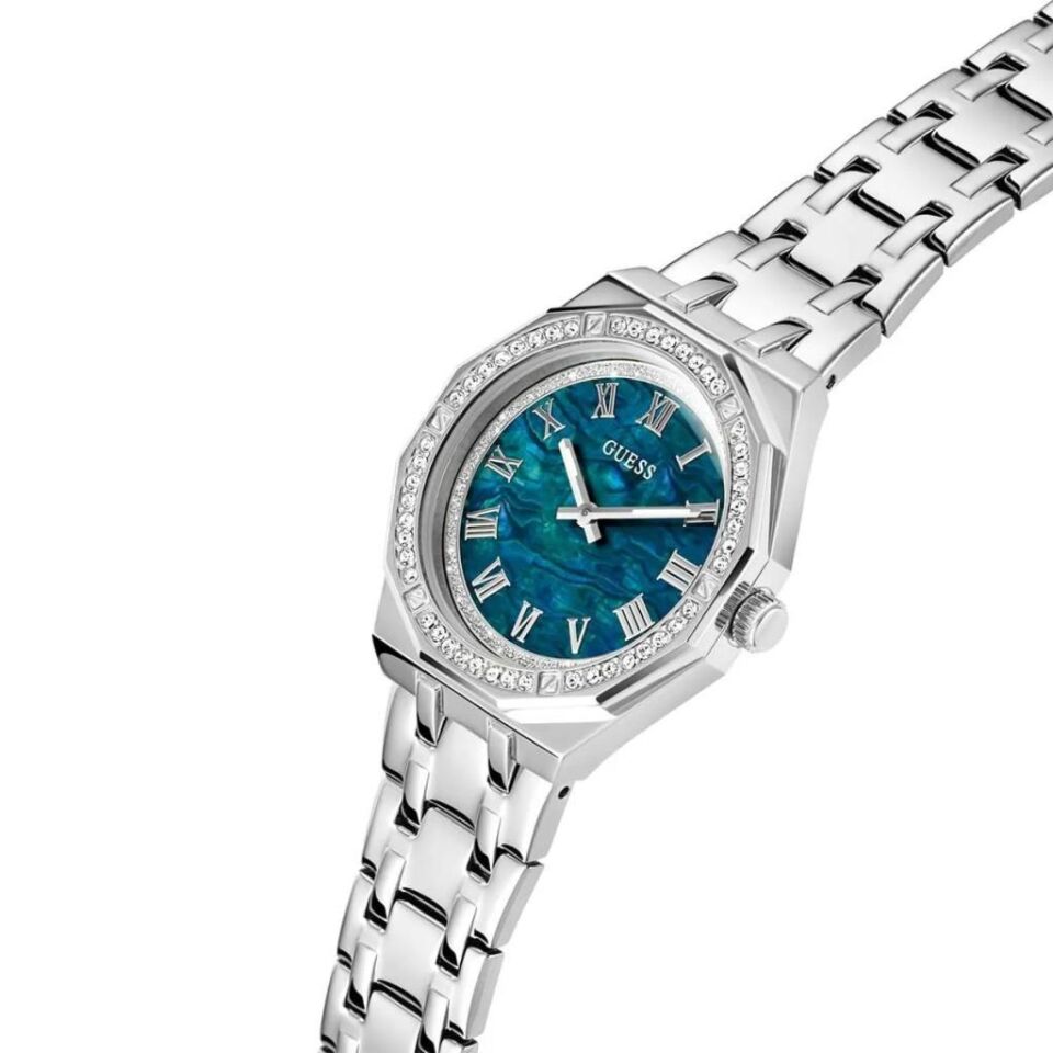 Guess GUGW0770L1 Quartz Çelik Gri Mavi Kadran 36 mm Kadın Kol Saati