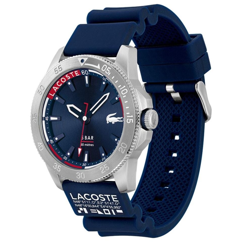 Lacoste 2011202 46 mm Mavi Erkek Kol Saati